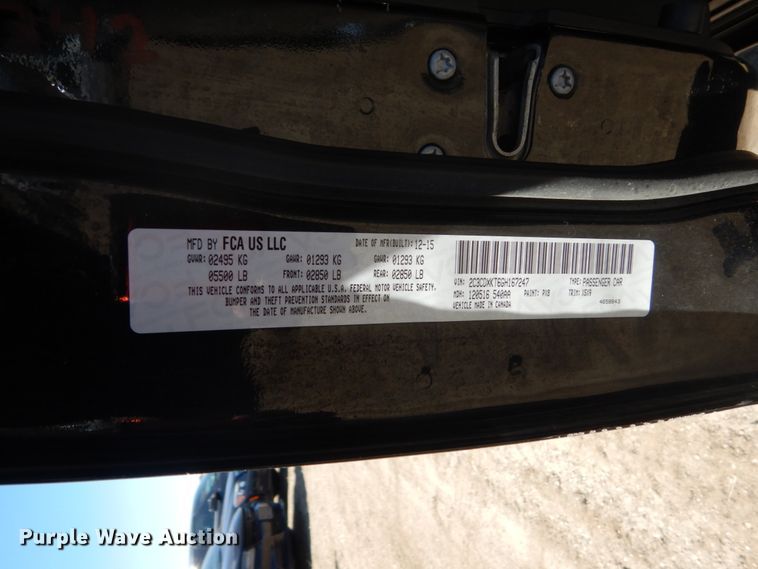 image for item GW9760 2016 Dodge Charger Police