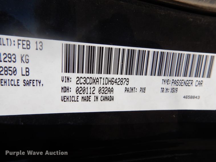 image for item GW9761 2013 Dodge Charger Police