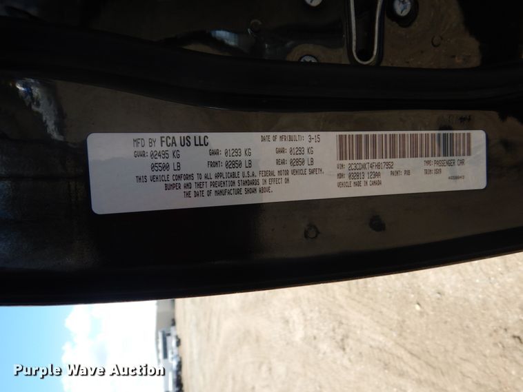 image for item GW9765 2015 Dodge Charger Police