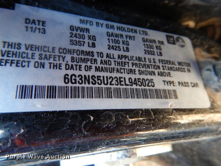 image for item GW9766 2014 Chevrolet Caprice Police