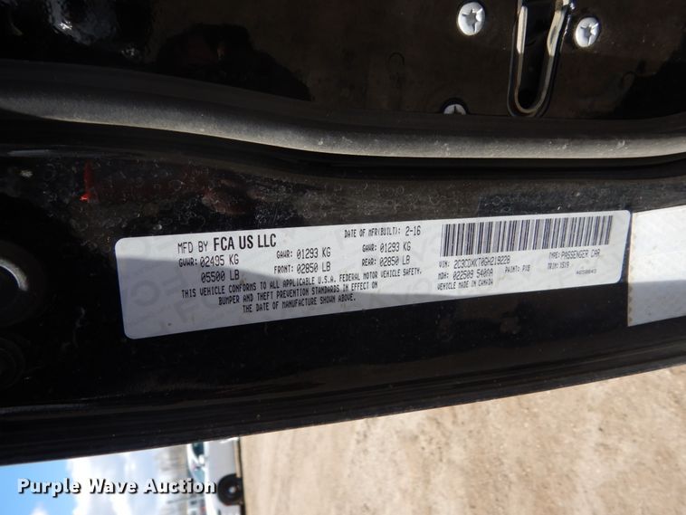 image for item GW9768 2016 Dodge Charger Police