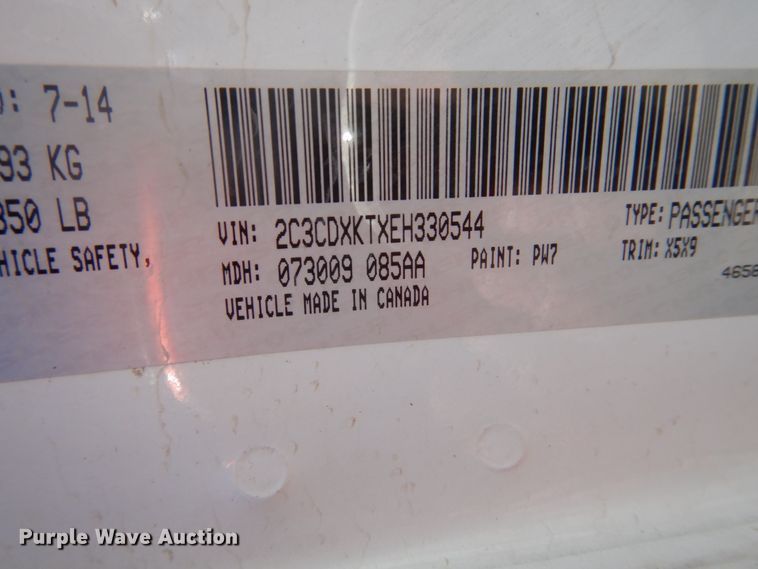 image for item GW9772 2014 Dodge Charger Police