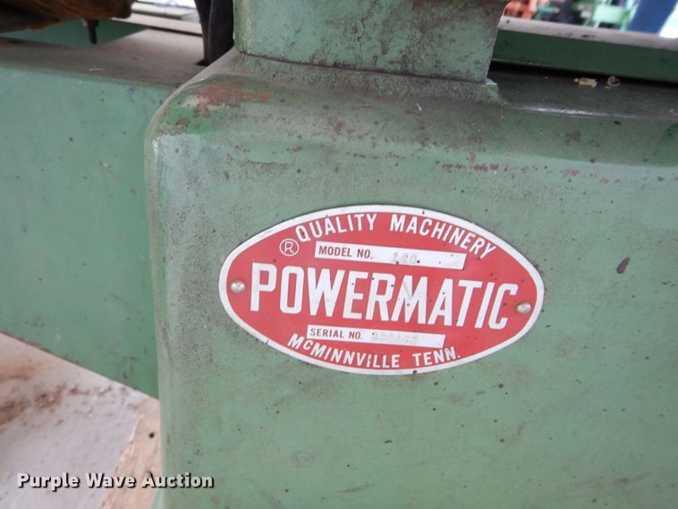 image for item HA9027 1976 Powermatic 180 planer