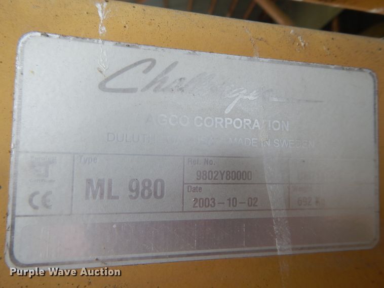 image for item DF3110 Challenger ML98 loader