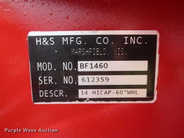 image for item DH0879 H&S BF1460 Hi-Capacity hay rake