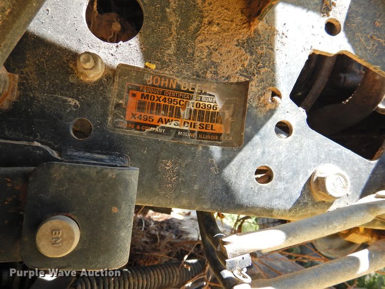 image for item DI0091 John Deere X495 lawn mower