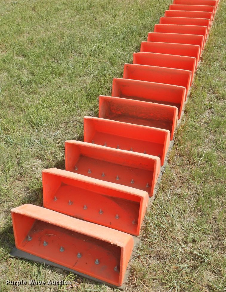 image for item DI0094 Approximately 312 Tiger-Tuff conveyor buckets with conveyor belt