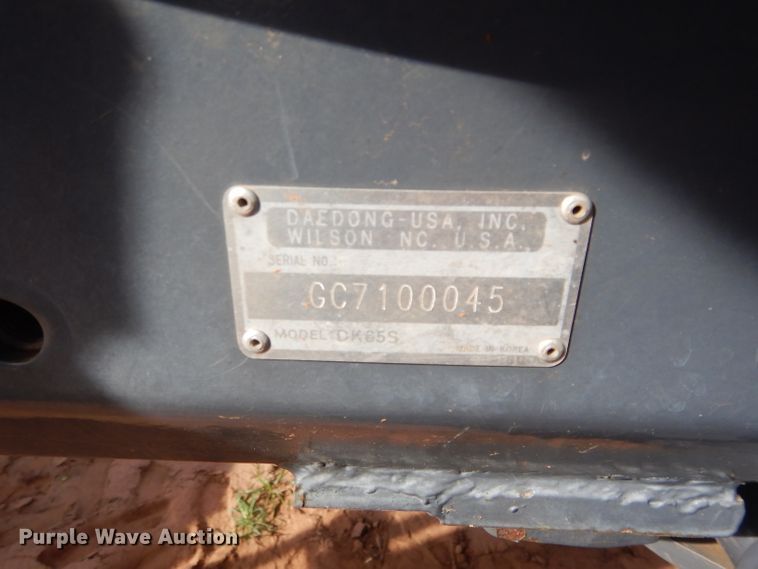 image for item GK9125 2007 Kioti DK65S MFWD tractor