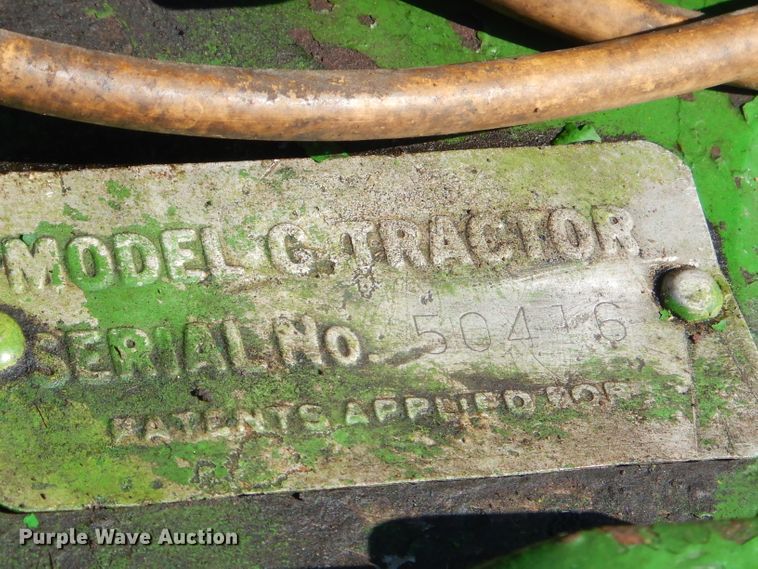 image for item GP9050 1951 John Deere G tractor