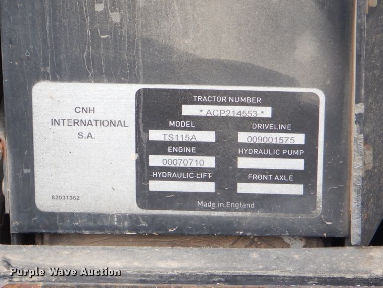 image for item GP9147 2004 New Holland TS115A tractor