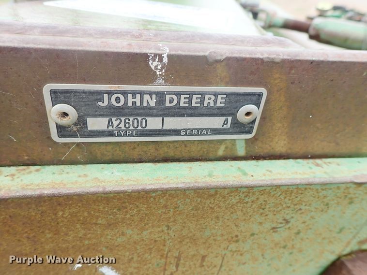 image for item GR9159 John Deere 2600 six bottom plow