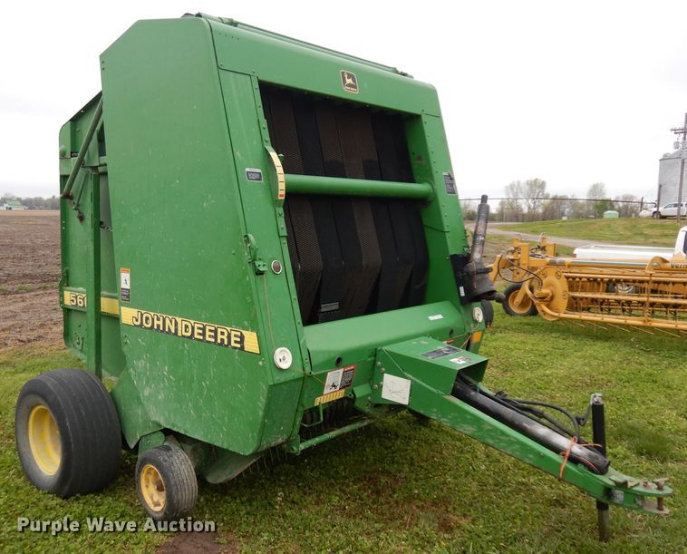 image for item GY9055 1998 John Deere 566 round baler
