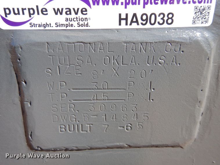 image for item HA9038 National Tank Co bulk fuel tank