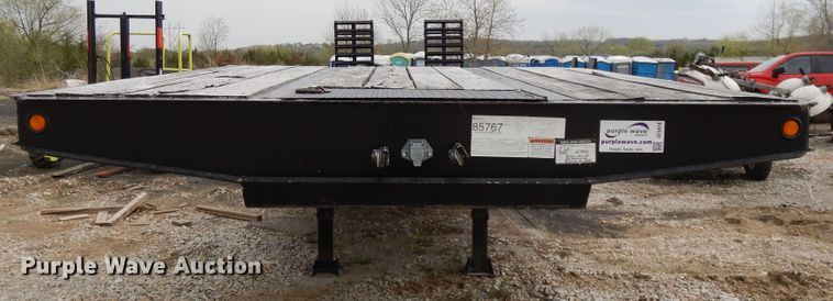 image for item DE5618 2015 Kauffman drop deck equipment trailer