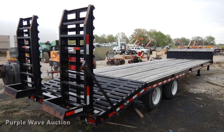 image for item DE5618 2015 Kauffman drop deck equipment trailer