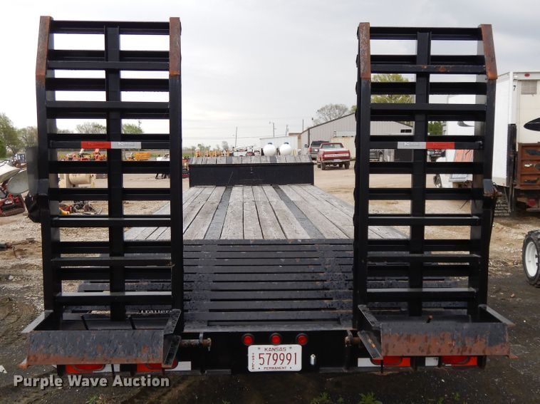 image for item DE5618 2015 Kauffman drop deck equipment trailer