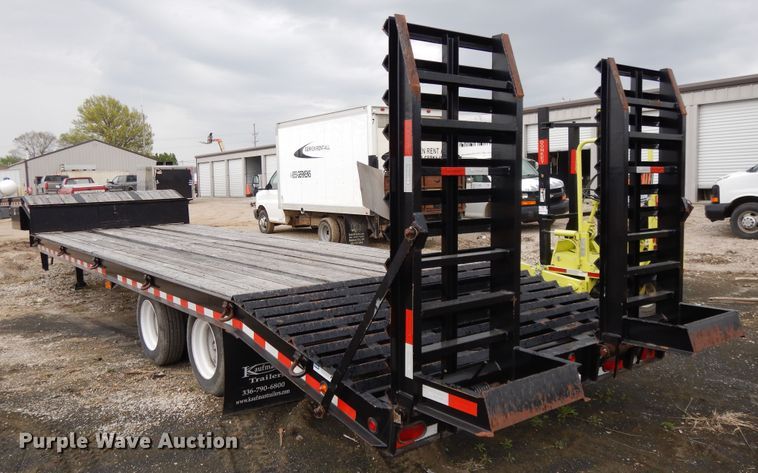 image for item DE5618 2015 Kauffman drop deck equipment trailer