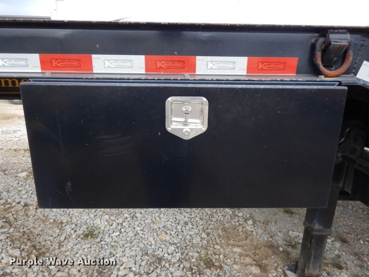 image for item DE5618 2015 Kauffman drop deck equipment trailer