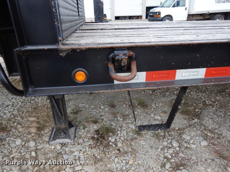 image for item DE5618 2015 Kauffman drop deck equipment trailer