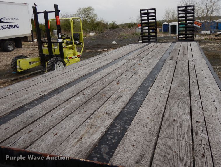 image for item DE5618 2015 Kauffman drop deck equipment trailer