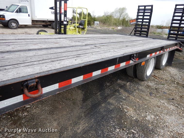 image for item DE5618 2015 Kauffman drop deck equipment trailer