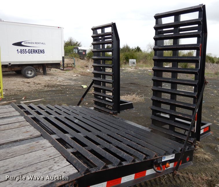 image for item DE5618 2015 Kauffman drop deck equipment trailer