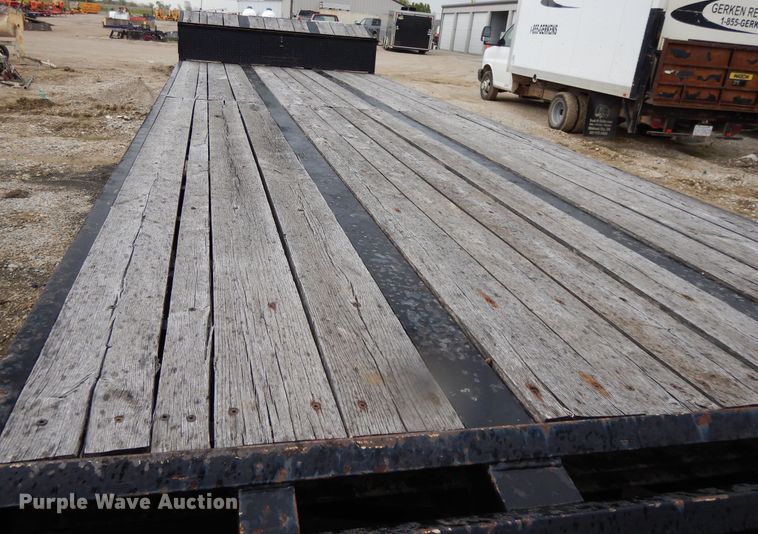 image for item DE5618 2015 Kauffman drop deck equipment trailer