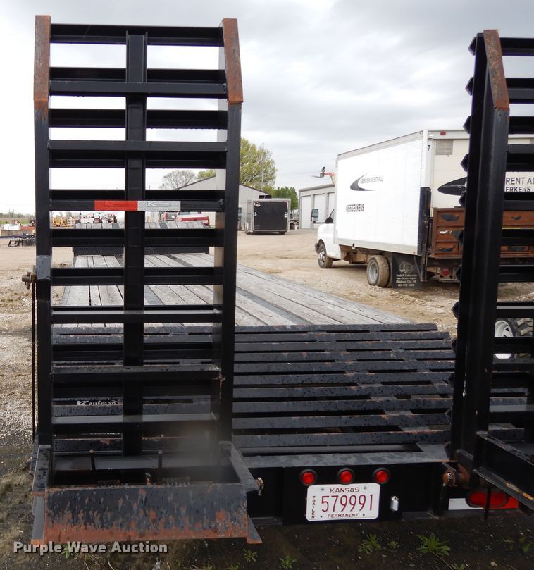 image for item DE5618 2015 Kauffman drop deck equipment trailer