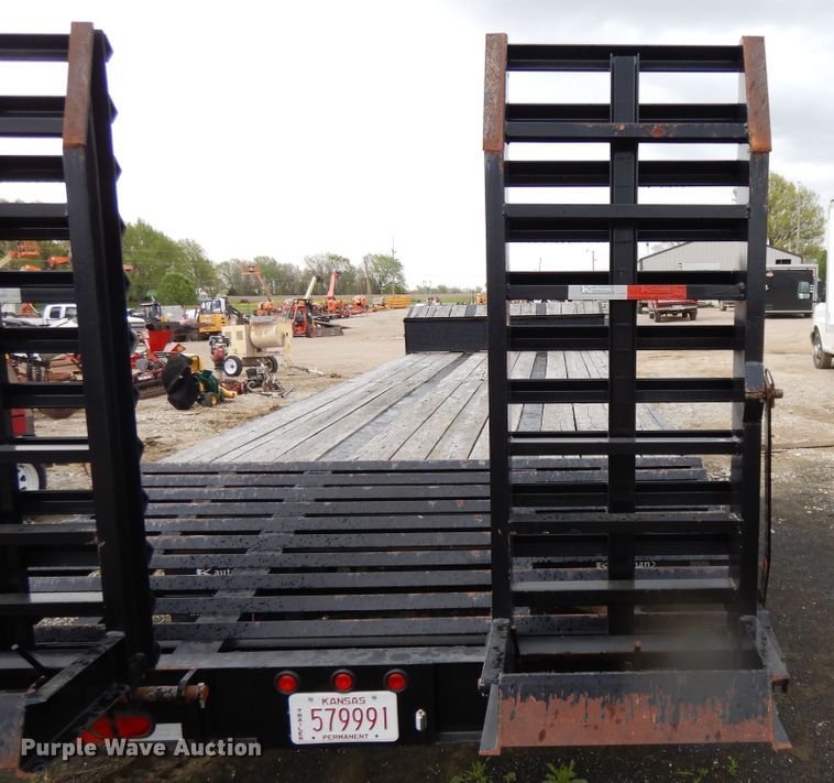 image for item DE5618 2015 Kauffman drop deck equipment trailer