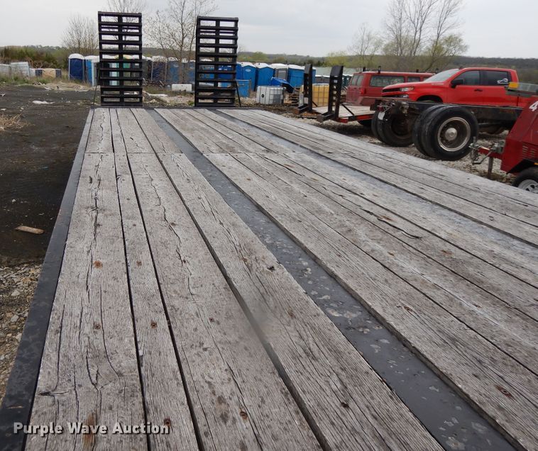 image for item DE5618 2015 Kauffman drop deck equipment trailer