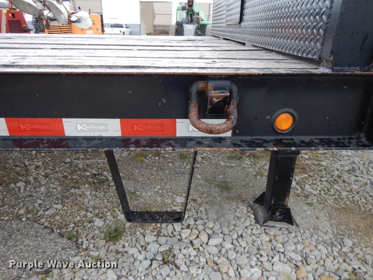 image for item DE5618 2015 Kauffman drop deck equipment trailer