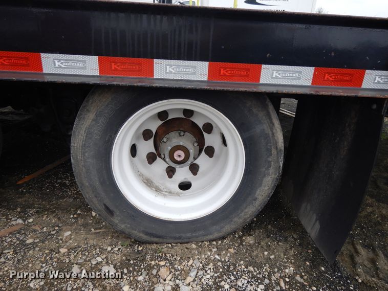 image for item DE5618 2015 Kauffman drop deck equipment trailer
