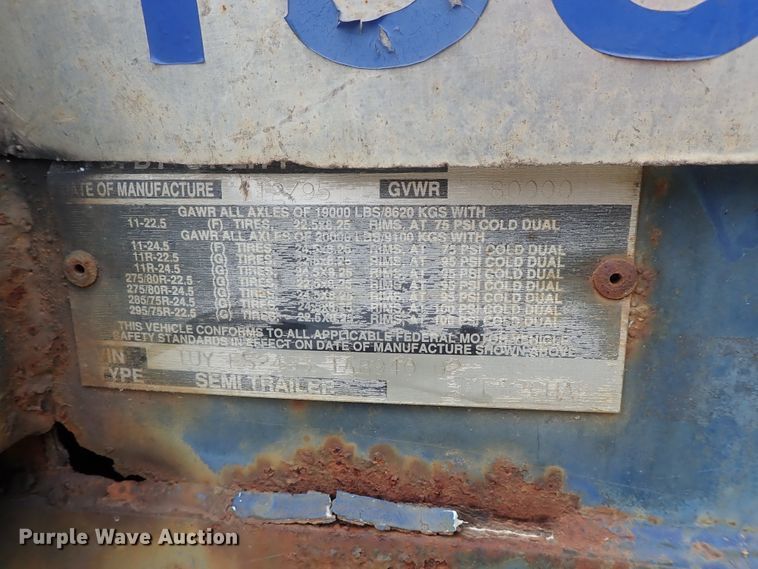 image for item DG3067 1996 Utility FS2CHAE flatbed trailer