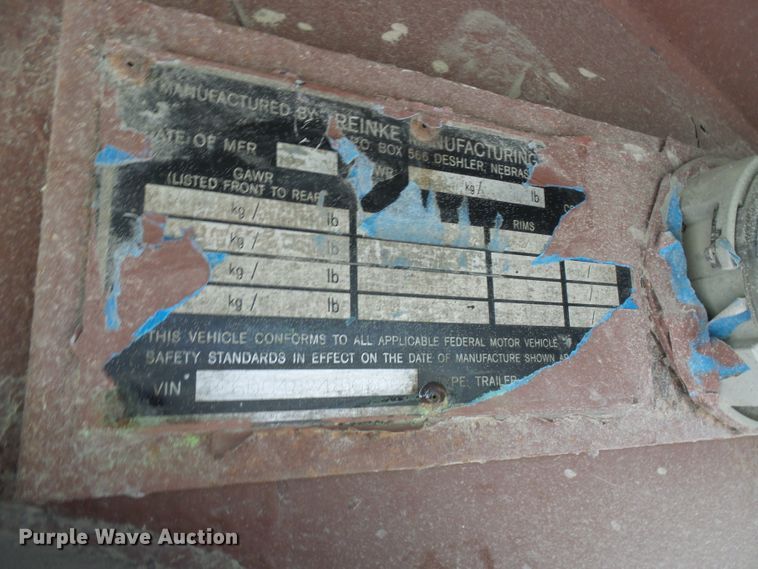 image for item DG5650 2008 Reinke drop deck trailer