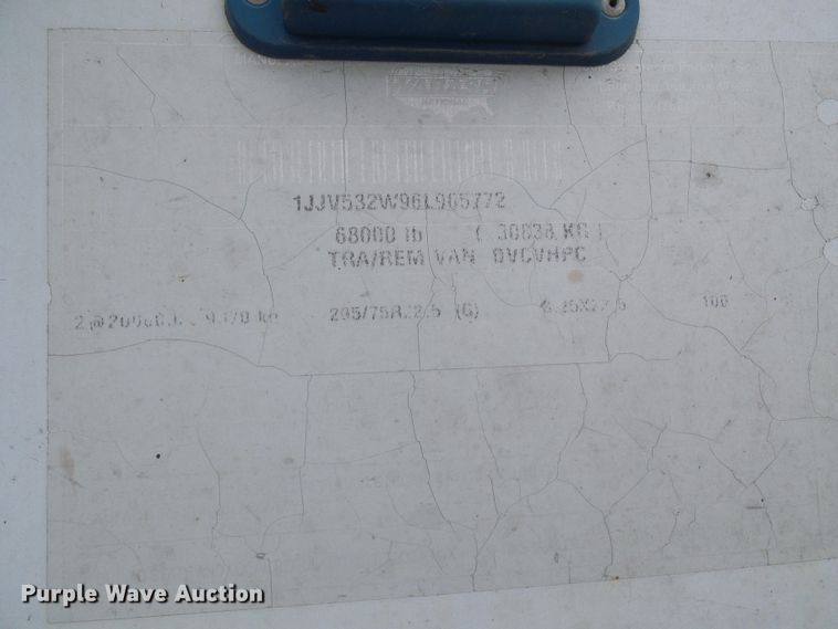 image for item DG5653 2006 Wabash DVCVHP dry van trailer