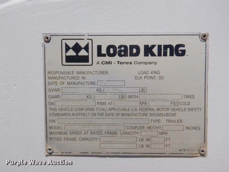 image for item DG8532 2005 Terex Load King 2066D-40-2 bottom dump trailer