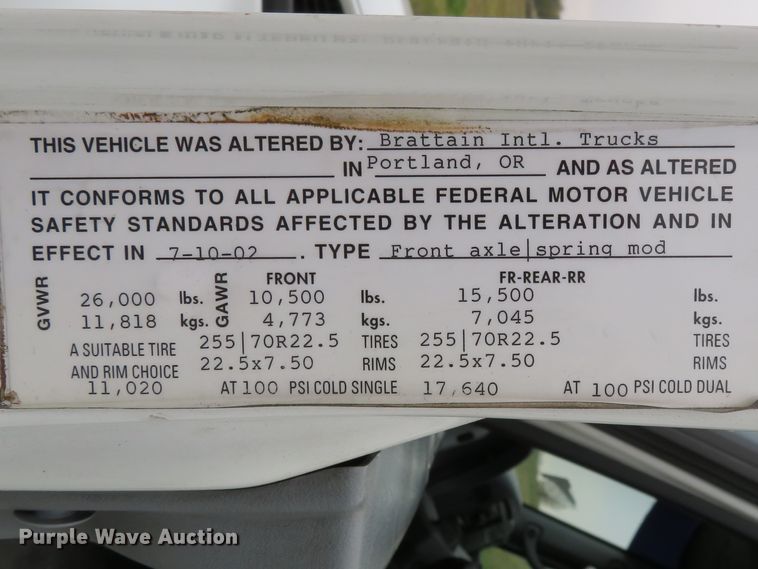 image for item DI2134 2003 International 4300 Crew Cab x-ray truck