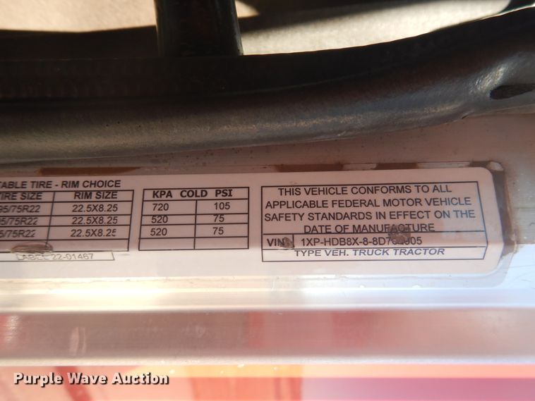 image for item GE9397 2008 Peterbilt 386 semi truck