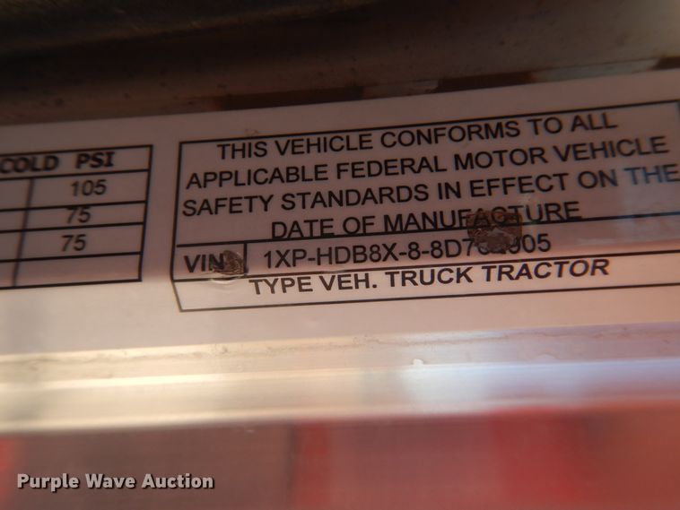 image for item GE9397 2008 Peterbilt 386 semi truck