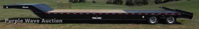 image for item GK9126 1989 Trail King TK70RGP-442 drop deck equipment trailer