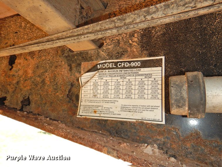 image for item GN9816 2007 Wilson CFD900 drop deck trailer