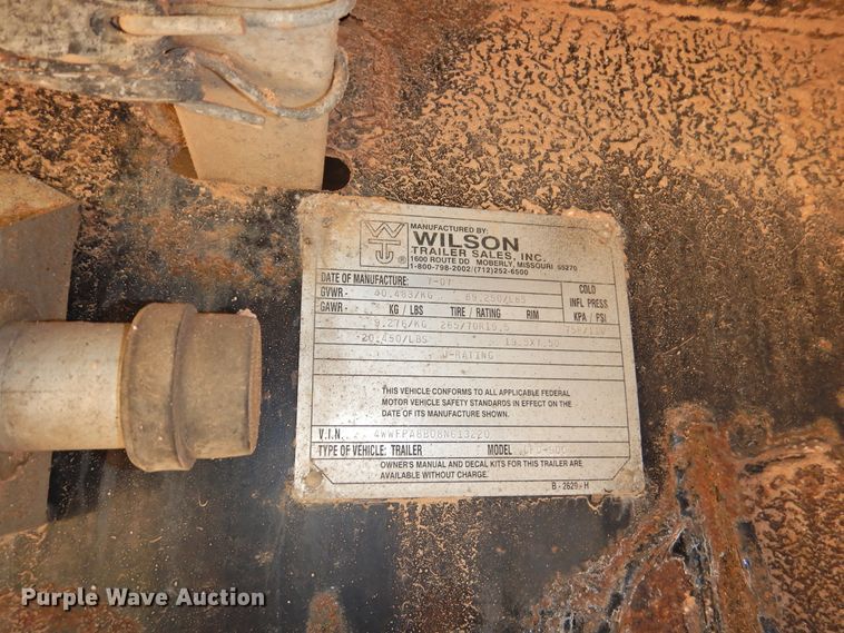 image for item GN9816 2007 Wilson CFD900 drop deck trailer