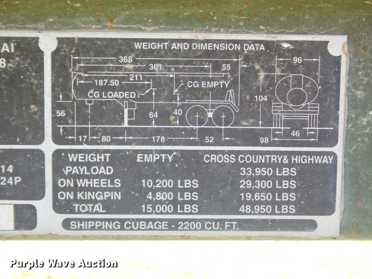 image for item GP9135 1991 Heil tank trailer