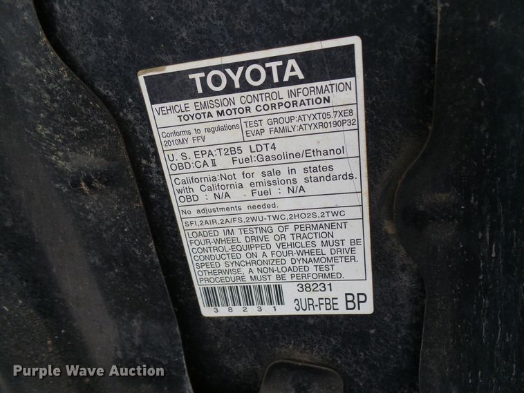 image for item DG5664 2010 Toyota Tundra  Double Cab pickup truck