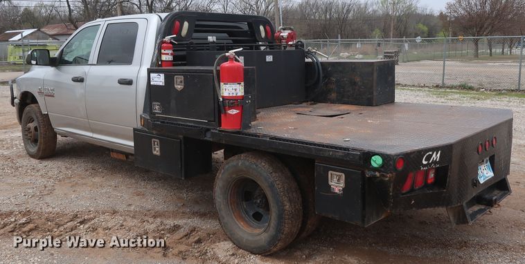 image for item DG7153 2013 Dodge Ram 3500HD  Crew Cab flatbed pickup truck