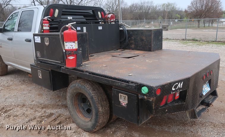 image for item DG7153 2013 Dodge Ram 3500HD  Crew Cab flatbed pickup truck