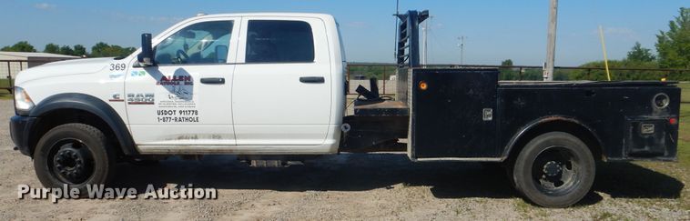 image for item DG8504 2014 Dodge Ram 4500HD Crew Cab utility truck
