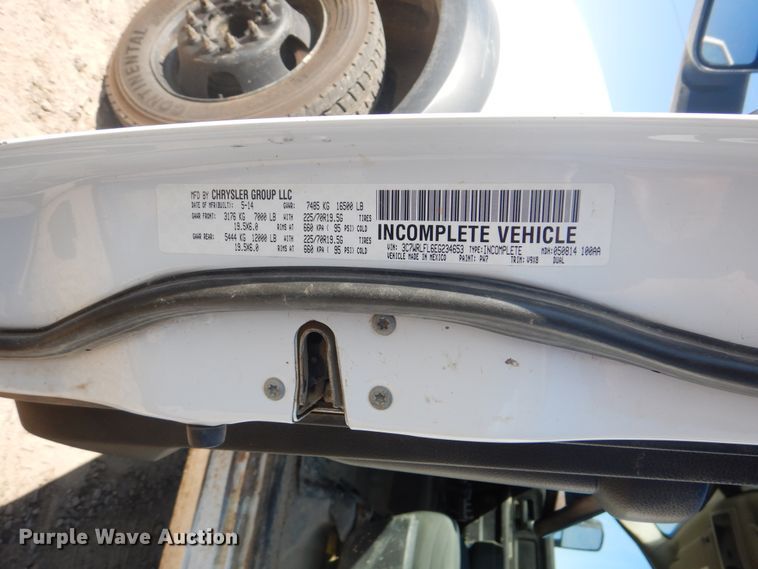 image for item DG8504 2014 Dodge Ram 4500HD Crew Cab utility truck