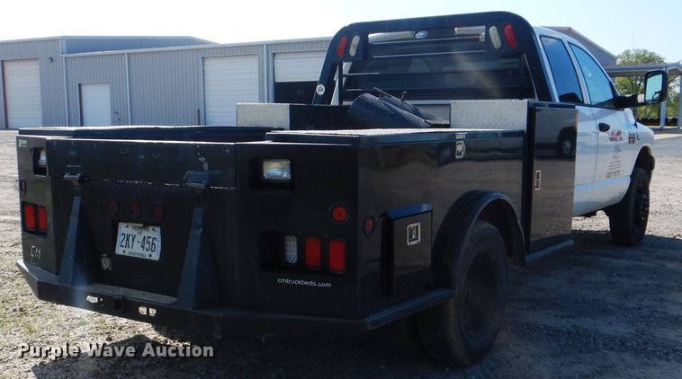 image for item DG8505 2008 Dodge Ram 3500HD  Quad Cab utility bed pickup truck