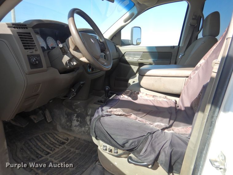 image for item DG8505 2008 Dodge Ram 3500HD  Quad Cab utility bed pickup truck